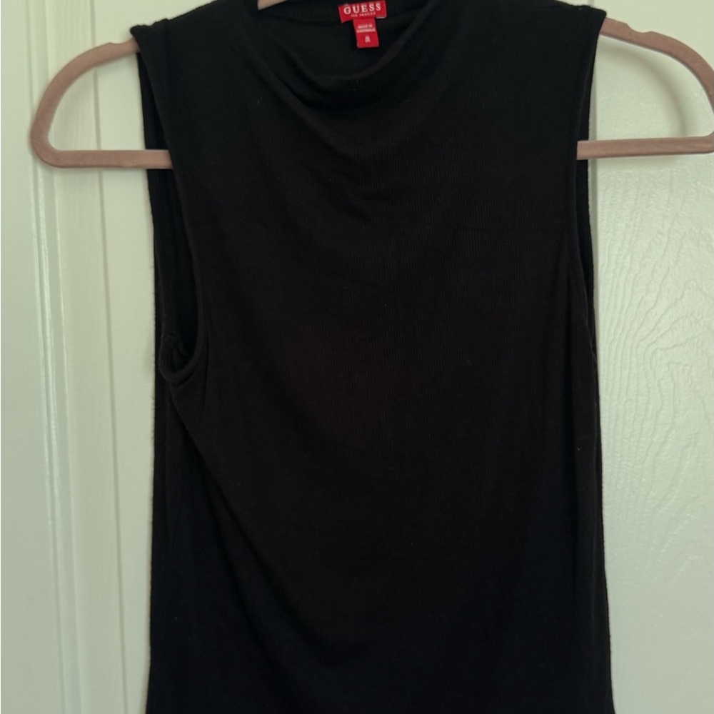 Guess Black Sleeveless Muscle Tee